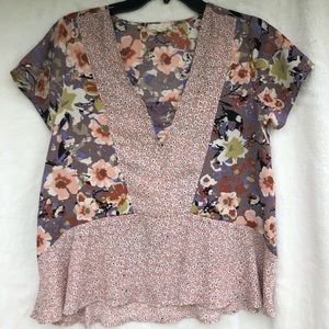 Anthropologie En Elle Peplum Top - size Small